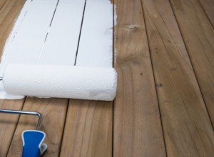 painting a wood deck