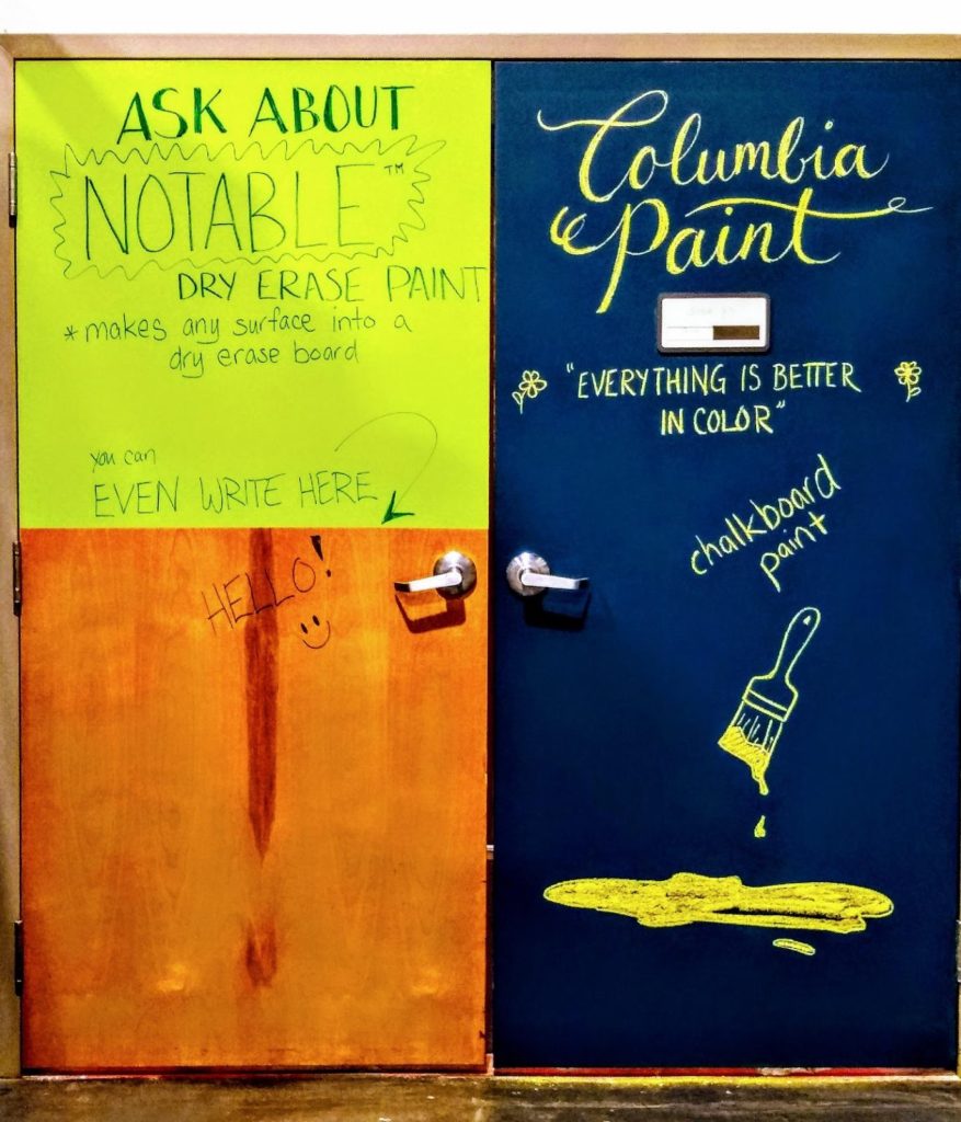 Great Ideas Can Surface Anywhere! Benjamin Moore Notable Dry Erase