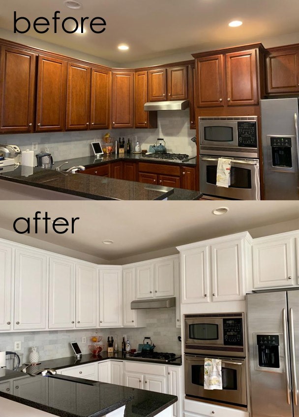 Diy Kitchen Cabinet Painting Brought To You By Columbia Paint And Clarksville Decorating Benjamin Moore Dealers - Diy Kitchen Cabinets Painting